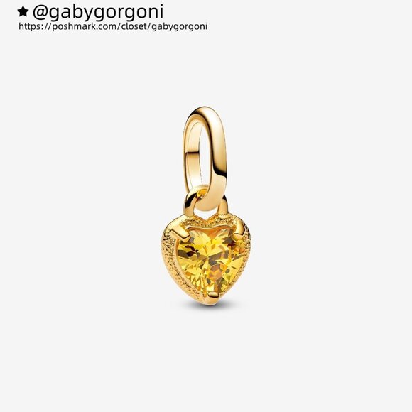 Pandora Heart Mini Dangle Charm - Picture 1 of 5
